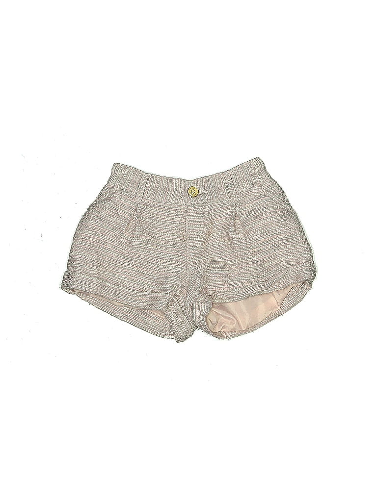 Gymboree Tweed Chevron-herringbone Stripes Tan Shorts Size 6 - photo 1