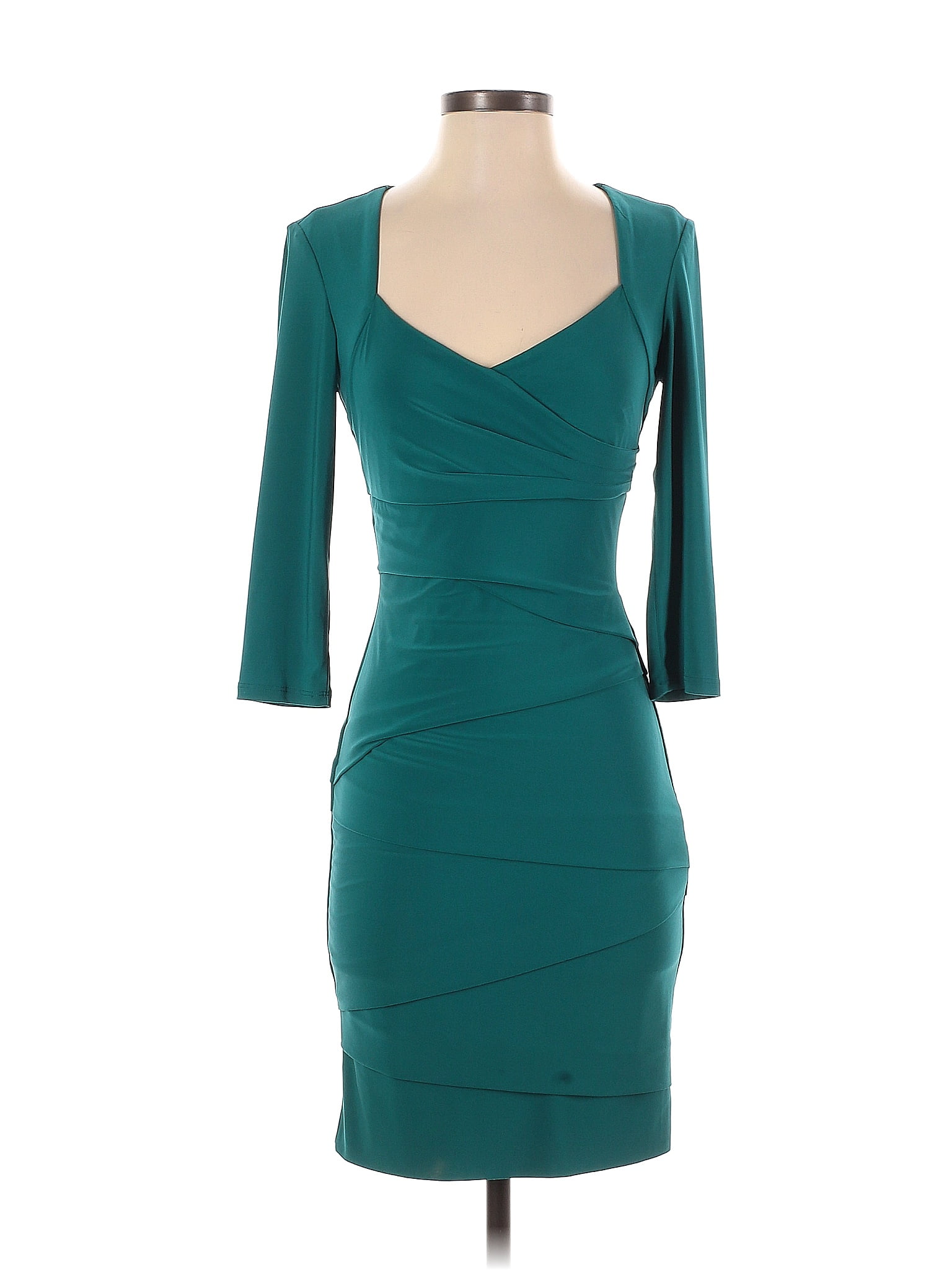 White House Black Market Teal Casual Dress Size 2 - 75% off | ThredUp