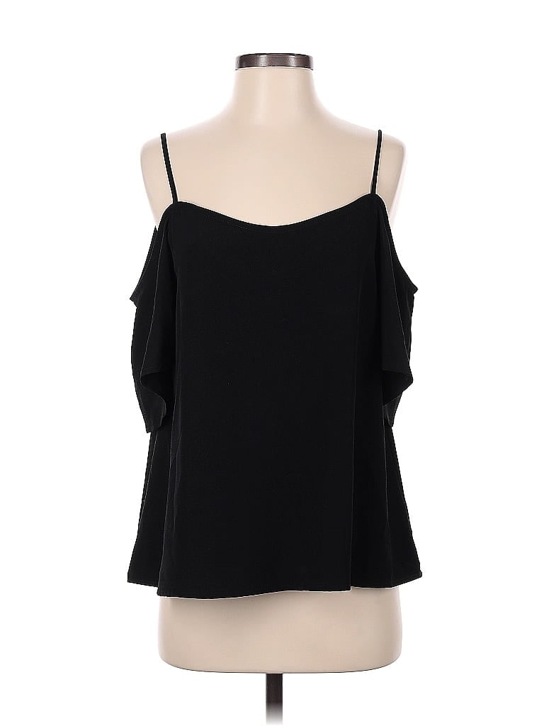 Pre-owned Bp. Tank Top Black Cold Shoulder Neckline Tops