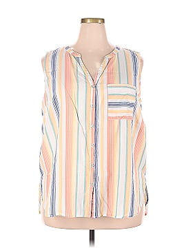 Faded Glory Sleeveless Button-Down Shirt (view 1)
