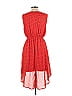 Lushous 100% Polyester Hearts Polka Dots Red Casual Dress Size 13 - photo 2