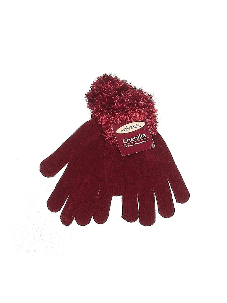 Assorted Brands Burgundy Gloves One Size - photo 1