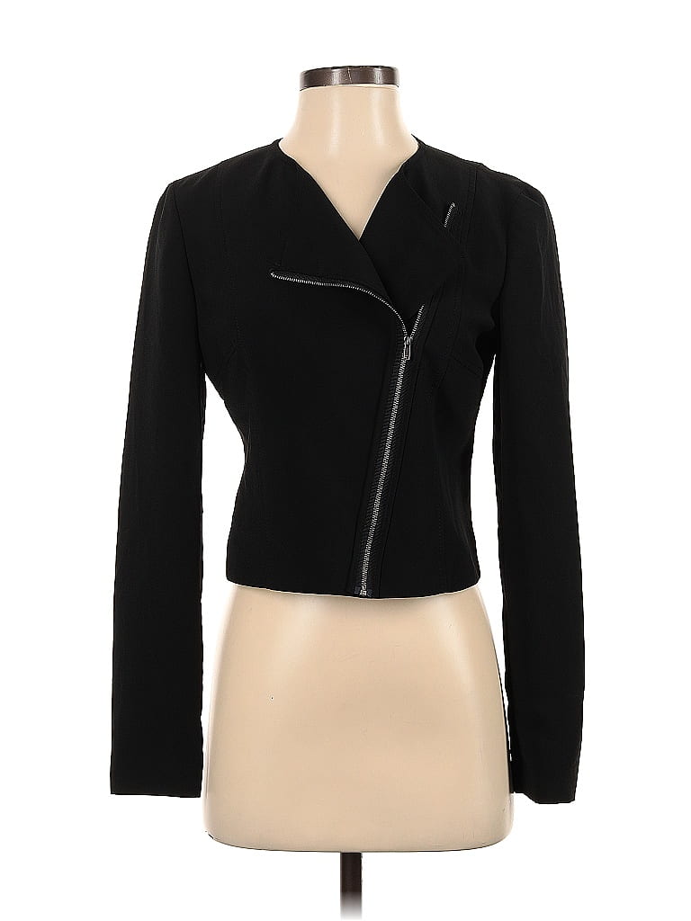 RACHEL Rachel Roy 100% Polyester Black Jacket Size 4 - photo 1