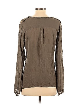 Parker Long Sleeve Silk Top (view 2)