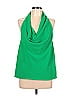 Karen Millen 100% Polyester Green Sleeveless Blouse Size 12 - photo 1
