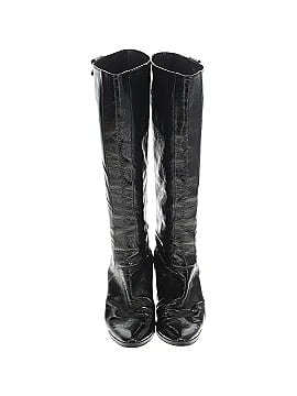 Manolo Blahnik Leather Knee Boots (view 2)