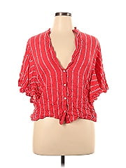 Maeve By Anthropologie Short Sleeve Button Down Shirt