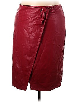 Ashley Stewart Faux Leather Skirt (view 1)