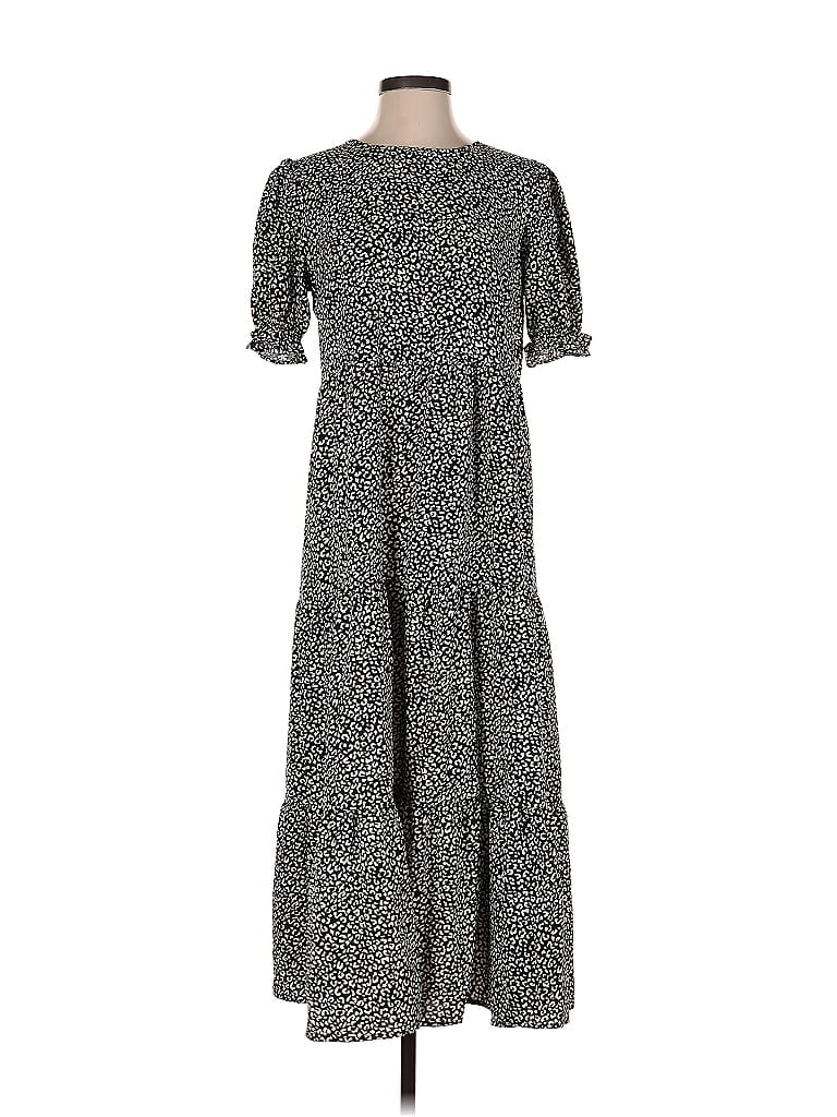 Prettygarden Polka Dots Gray Casual Dress Size S - photo 1