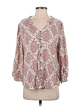 MASON & BELLE 3/4 Sleeve Button-Down Shirt (view 1)