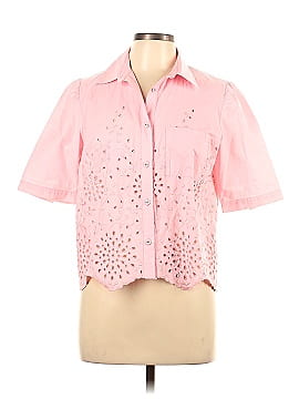 LORETTA CAPONI Short Sleeve Button-Down Shirt (view 1)