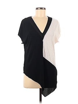 Zara W&B Collection Short Sleeve Blouse (view 1)