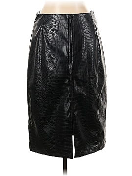 Halogen Faux Leather Skirt (view 2)