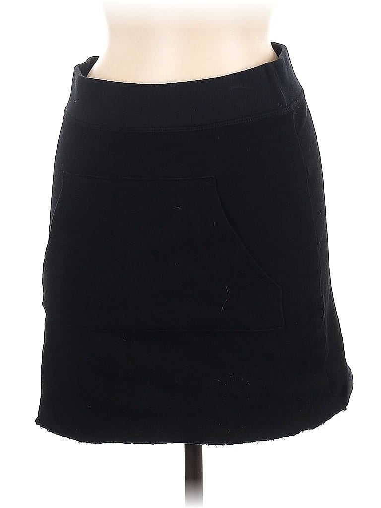 n:Philanthropy Solid Black Casual Skirt Size M - photo 1
