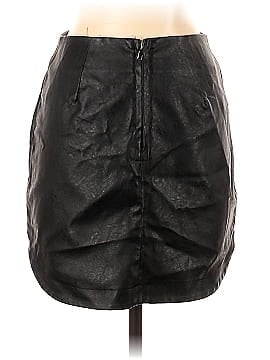 Wild Honey Faux Leather Skirt (view 2)