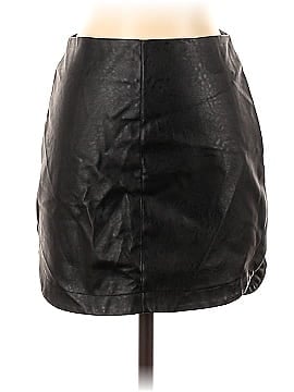 Wild Honey Faux Leather Skirt (view 1)