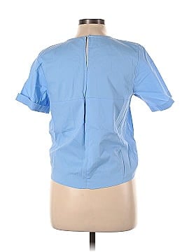 Aqua Short Sleeve Blouse (view 2)
