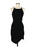 Topshop Solid Black Casual Dress Size 6 - photo 1
