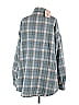 Missguided 100% Polyester Plaid Blue Jacket Size 2 - photo 2