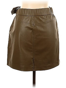 Zara Faux Leather Skirt (view 2)