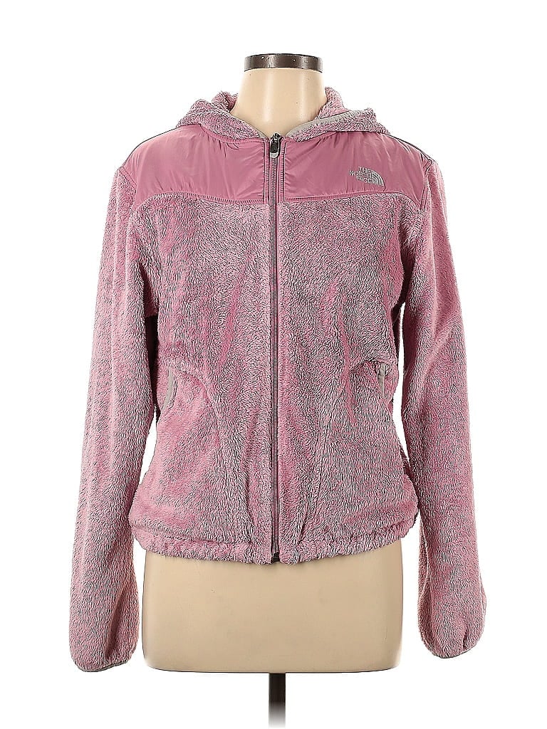 The North Face 100% Polyester Marled Pink Fleece Size L - photo 1