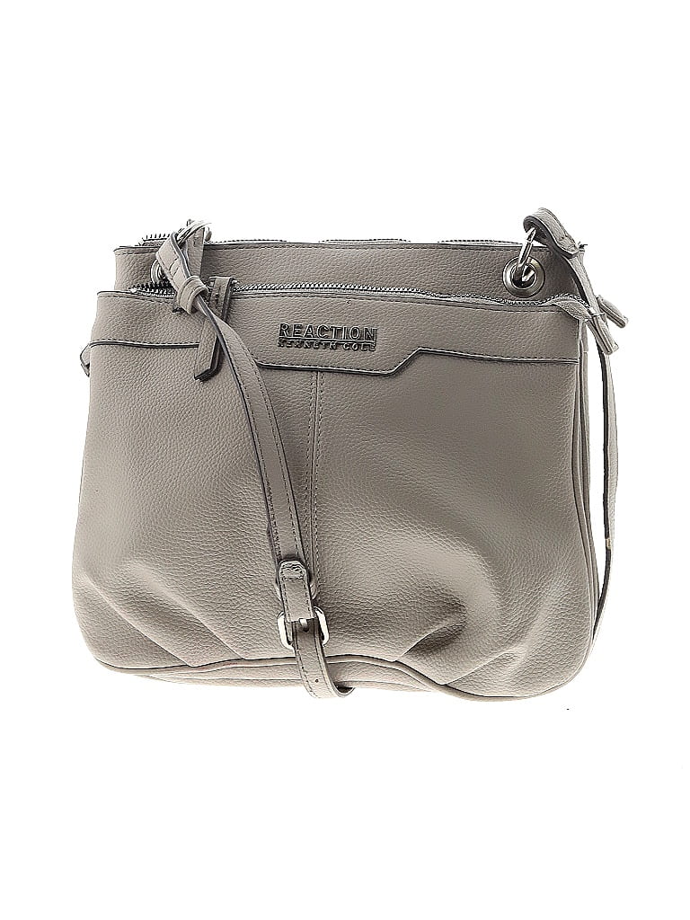 Kenneth Cole REACTION 100% Polyvinyl Chloride Gray Crossbody Bag One ...