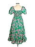 J.Crew Factory Store 100% Cotton Floral Motif Green Casual Dress Size S - photo 2