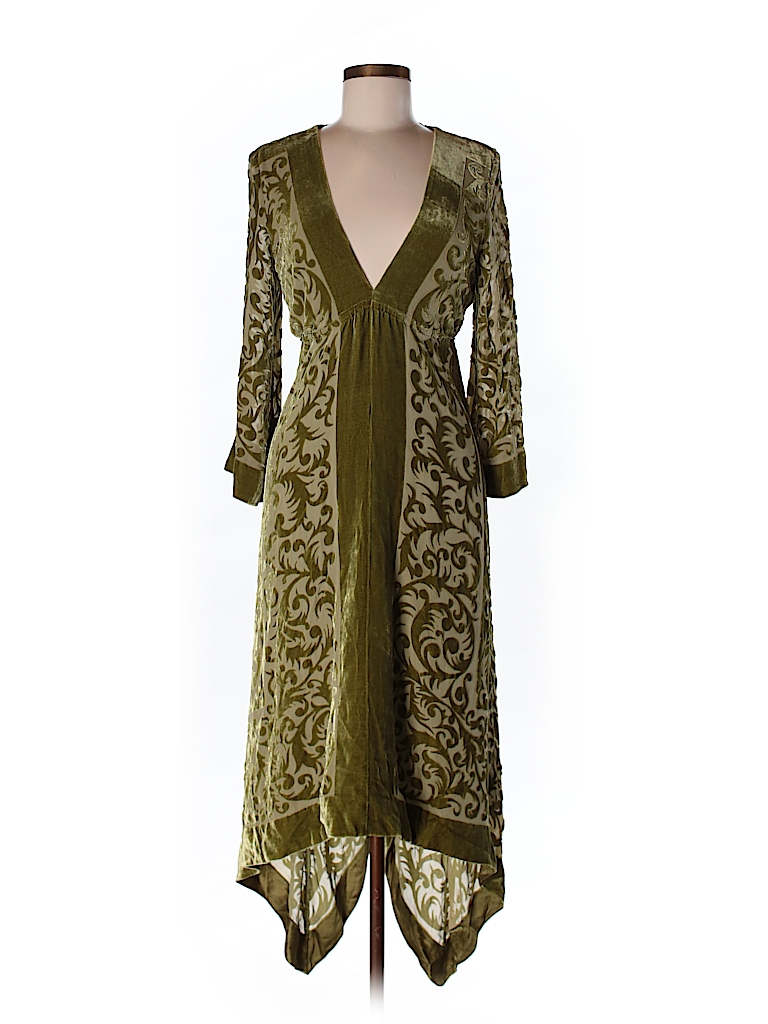 Nicole Miller Collection Print Green Cocktail Dress Size 8 - 74% off ...