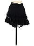 Free People 100% Nylon Floral Black Casual Skirt Size 6 - photo 2