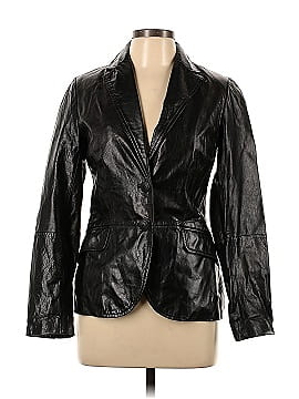 Zara Basic Leather Jacket (view 1)