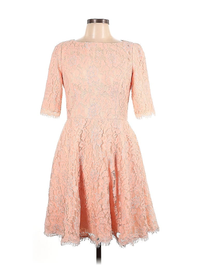 ML Monique Lhuillier Orange Cocktail Dress Size L - photo 1