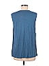 H By Halston 100% Polyester Blue Sleeveless Blouse Size M - photo 2
