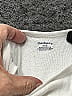 Gerber 100% Cotton Solid Ivory Short Sleeve Onesie Size 6-9 mo - photo 3