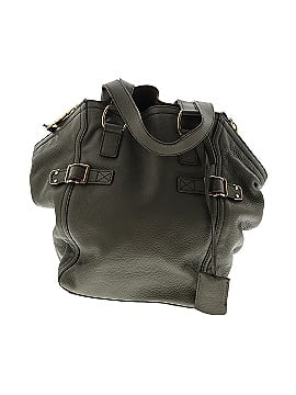 Yves Saint Laurent Leather Grey Green Downtown Shoulder Bag (view 1)