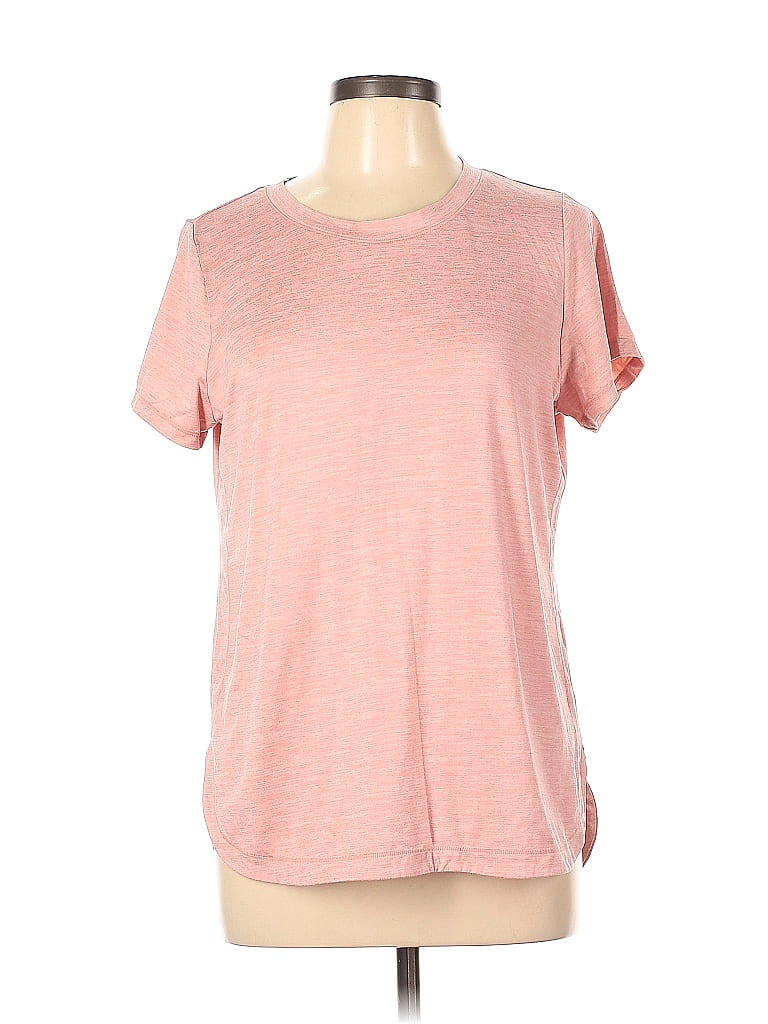 GAIAM Marled Pink Active T-Shirt Size L - photo 1