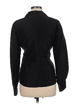 Lafayette 148 New York Long Sleeve Silk Top (view 2)