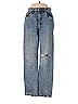Cotton On 100% Cotton Marled Tortoise Hearts Blue Jeans Size 4 - photo 1