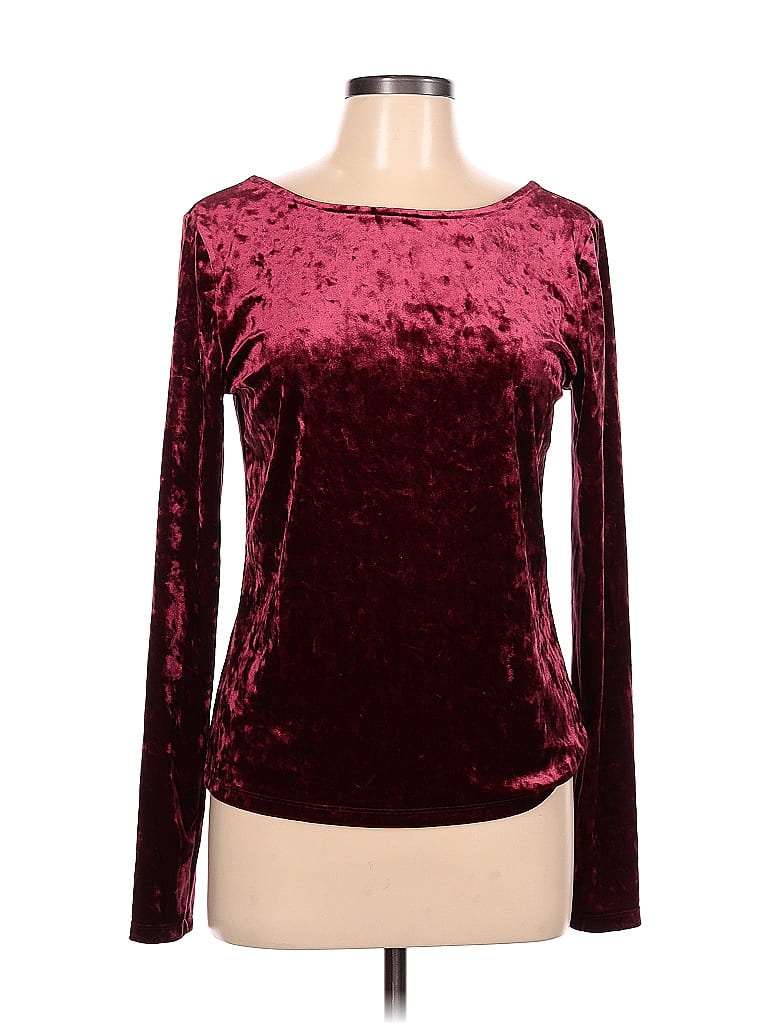 Gap Burgundy Long Sleeve Blouse Size L 65 Off Thredup