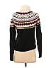 1901 Jacquard Argyle Fair Isle Aztec Or Tribal Print Black Turtleneck Sweater Size XS - photo 2