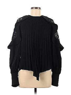 Self-Portrait Long Sleeve Blouse (view 1)