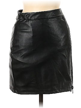 Romeo & Juliet Couture Faux Leather Skirt (view 1)