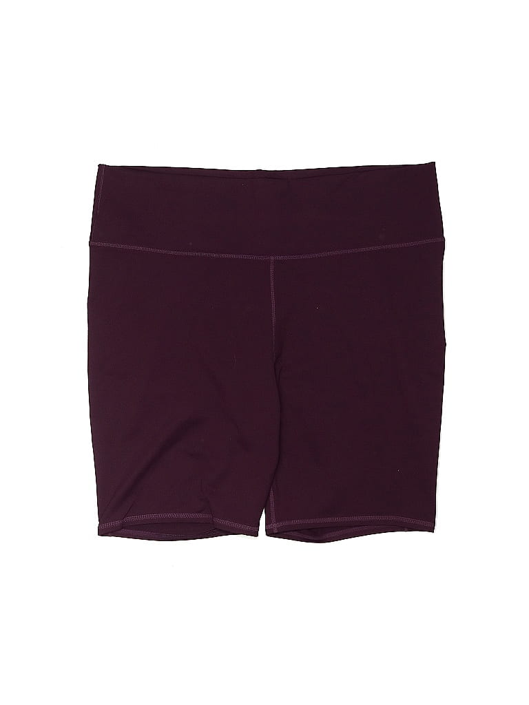 Fabletics Solid Burgundy Athletic Shorts Size 4X (Plus) - photo 1