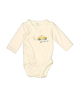 FIRSTS by petit lem Long Sleeve Onesie (view 1)