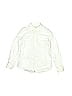 The Children's Place 100% Linen Jacquard Solid Acid Wash Print Ivory Long Sleeve Button-Down Shirt Size 10 - 12 - photo 1