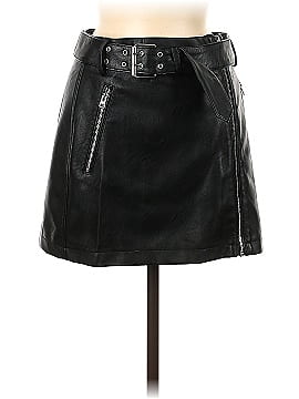 Topshop Faux Leather Skirt (view 1)