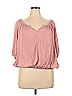 Lucky Brand Pink 3/4 Sleeve Blouse Size XL - photo 1