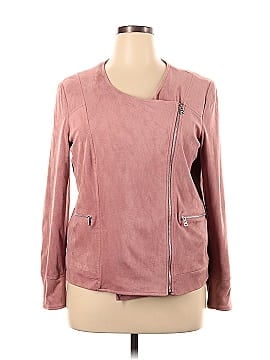 NY Collection Faux Leather Jacket (view 1)