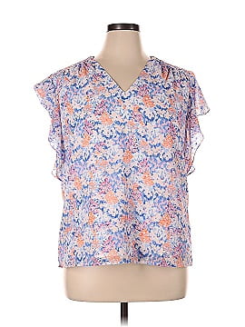 Pink Lily Short Sleeve Blouse (view 1)