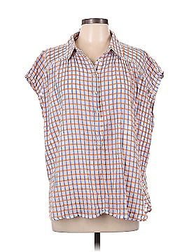Pilcro by Anthropologie Sleeveless Button-Down Shirt (view 1)