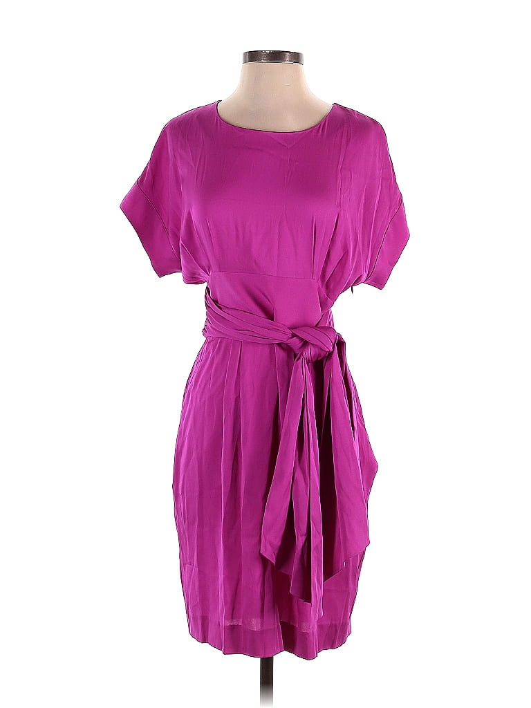 Catherine Malandrino 100% Spandex Solid Purple Casual Dress Size 4 - photo 1
